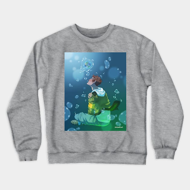 Drowning Crewneck Sweatshirt by onesmolhurt